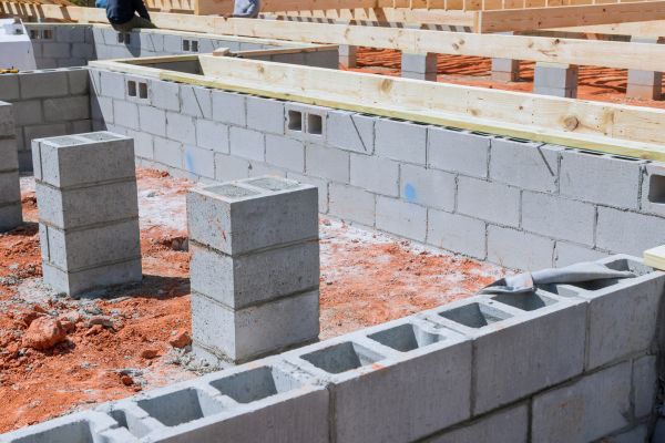 Cement Block Installation in Kirkland