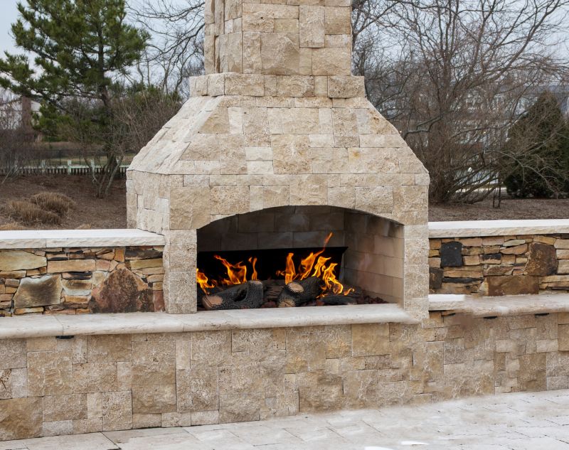 Brick Fireplace Construction